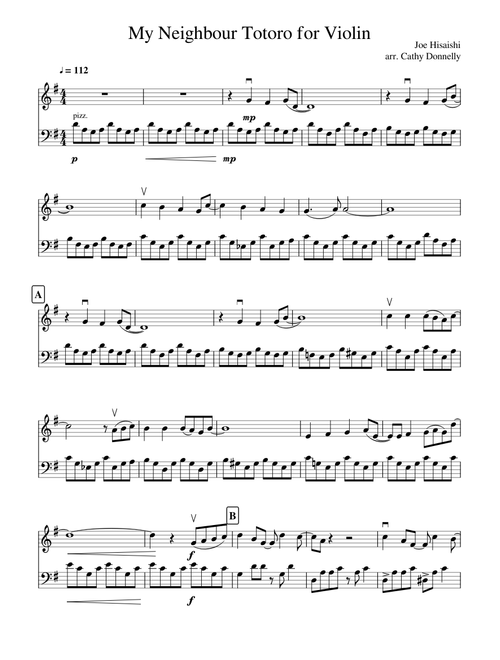 My Neighbour Totoro for Violin