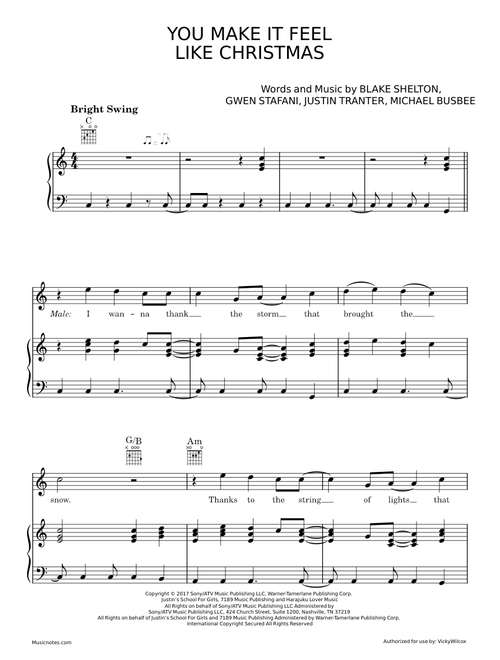 You Make It Feel Like Christmas - Gwen Stefani
