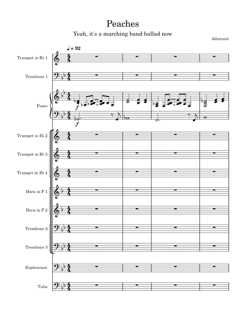 Peaches – Jack Black Peaches - Marching Band Ballad
