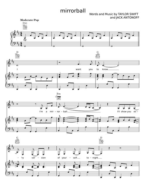 Mirrorball - Taylor Swift
