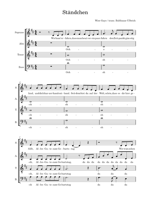 Standchen – Wise Guys