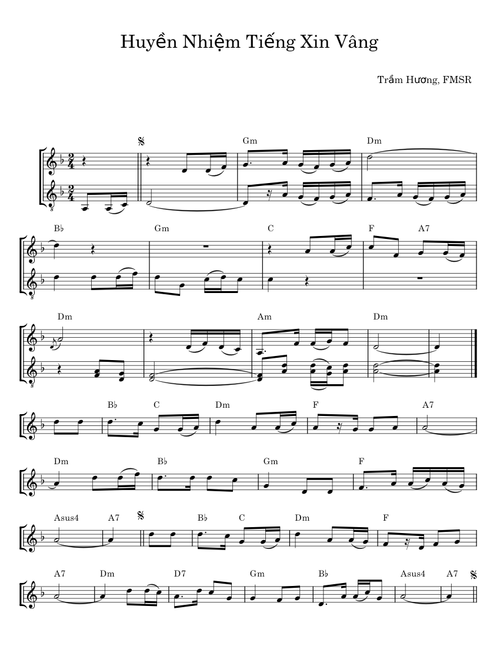 Huyền Nhiệm Tiếng Xin Vâng - Trầm Hương