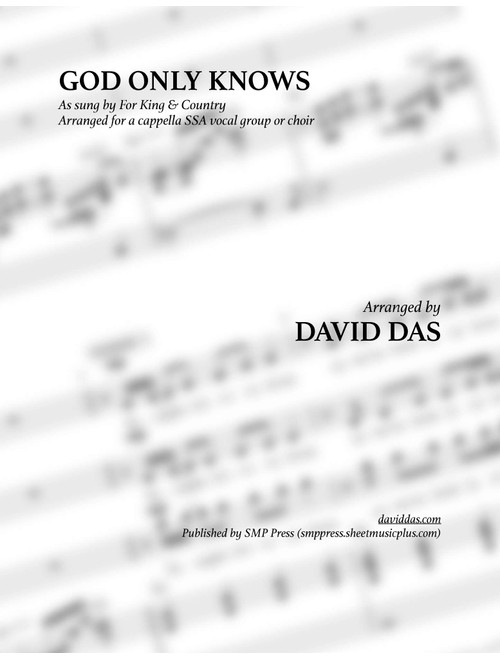 God Only Knows (Arr. David Das) - King & Country (Choral, SSA)