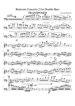 Double Bass Concerto No.2 in B minor – Giovanni Bottesini Sheet Music ...