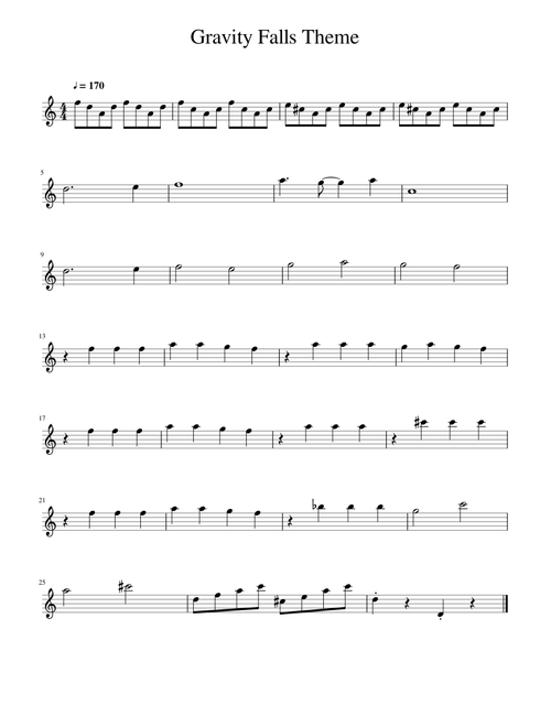 Gravity Falls Theme