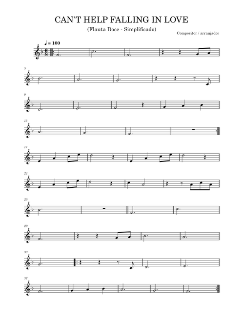 Can't Help Falling In Love – Elvis Presley