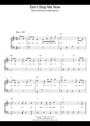 Don't Stop Me Now - Queen (Easy Piano)