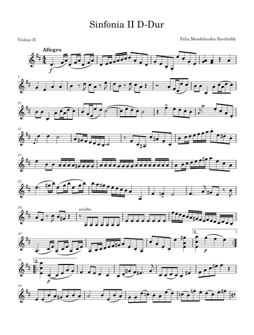 String Symphony No.2 in D major, MWV N 2 – Felix Mendelssohn
