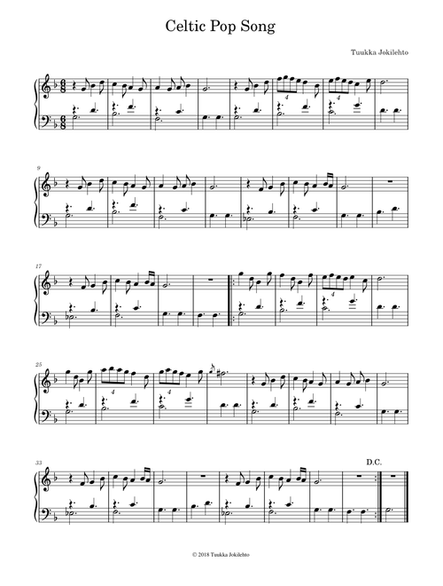 Celtic Pop Song