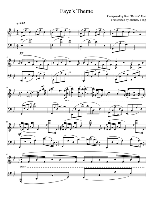 Faye's Theme - by Kan "Reives" Gao