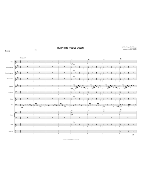 Burn The House Down (Arr. Thomas Ruggieri) - AJR (Large Ensemble)
