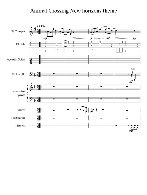 Animal Crossing New horizons theme