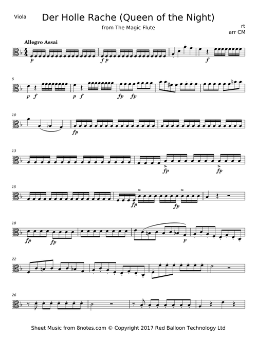 Queen Of The Night Aria - Wolfgang Amadeus Mozart