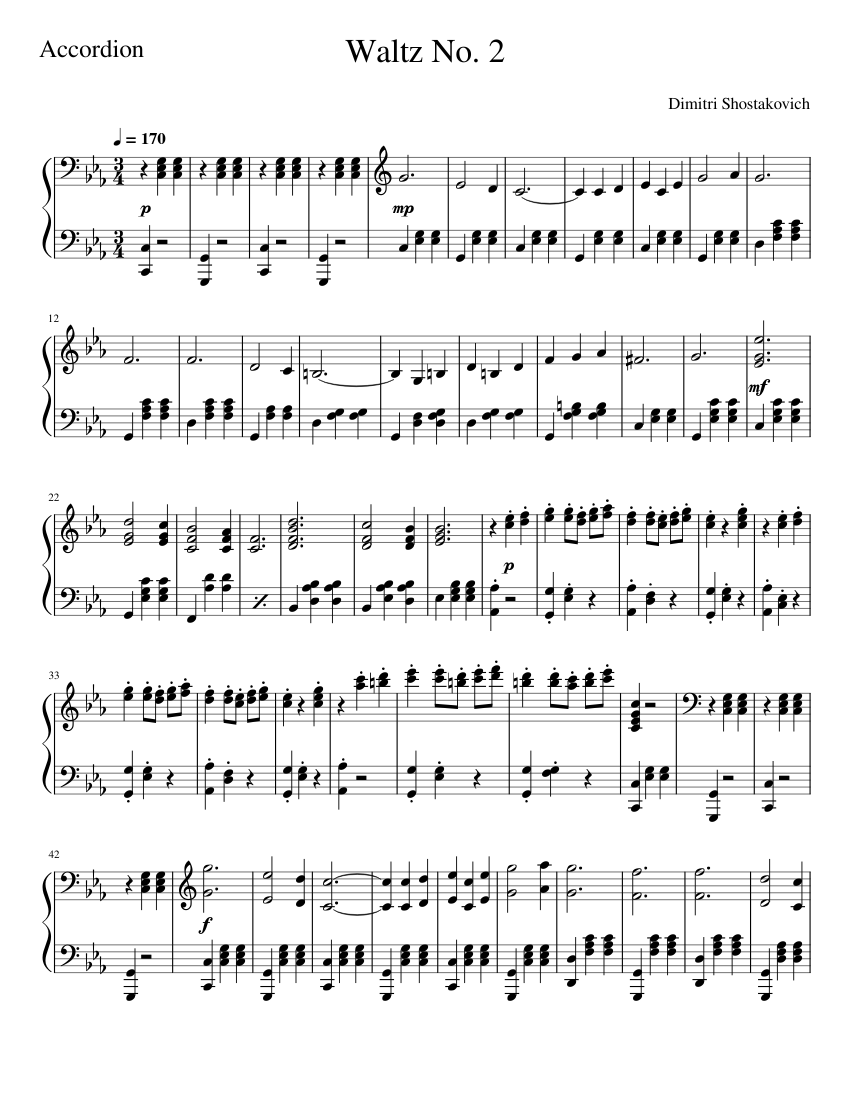 Accordion waltz outlet