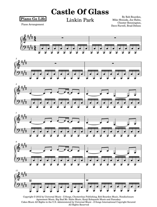 Castle Of Glass (Arr. Piano Go Life) - Linkin Park (Piano Solo)