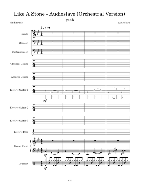 Like A Stone - Audioslave (Orchestral version)