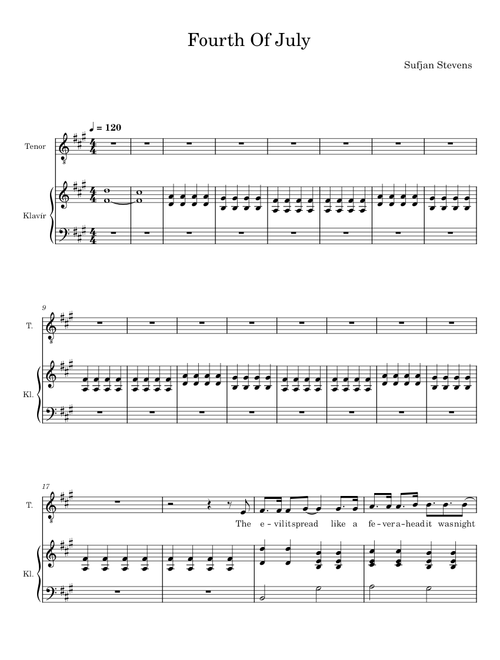 Fourth Of July - Sufjan Stevens