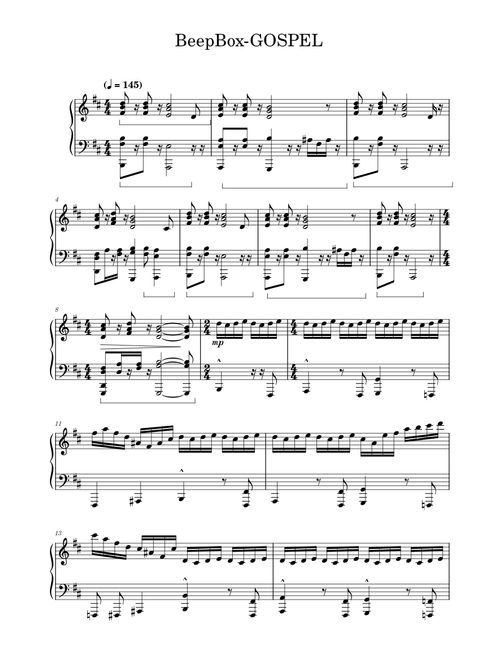 123chi321 | Free sheet music | Download PDF or print on MuseScore.com
