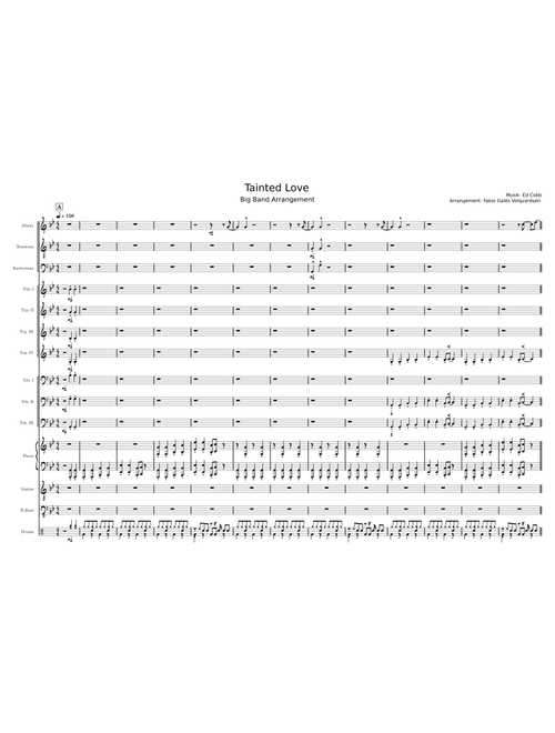 Tainted love – Soft Cell (Big Band Arrangement - EASY)