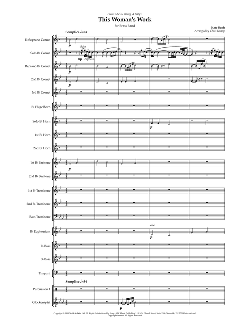 This Woman's Work (Arr. Chris Knapp) - Kate Bush (Brass Band)