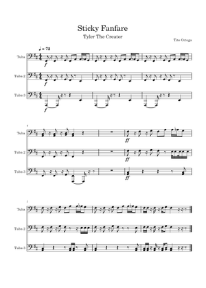 Sticky – Tyler, The Creator Sheet Music for Trombone, Tuba, Flute, Oboe ...