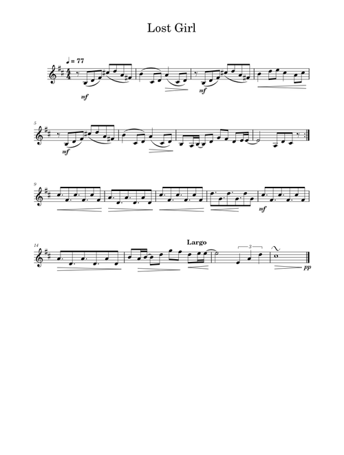 Lost Girl - Deltarune Motif Solo Violin