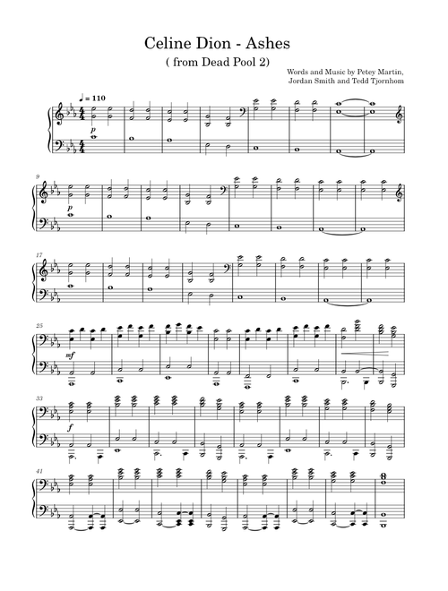 Ashes – Celine Dion