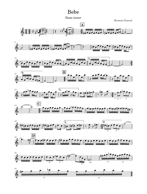Bebe Hermeto Pascoal - Saxo Tenor