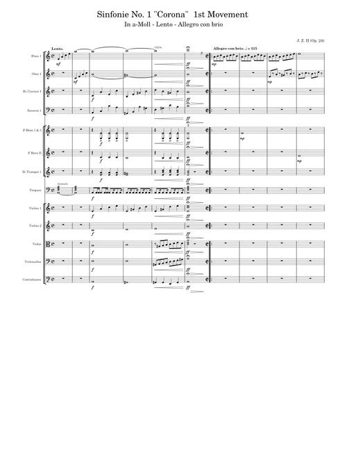 Symphony No. 1 Op. 24 "Corona" 1st Movement