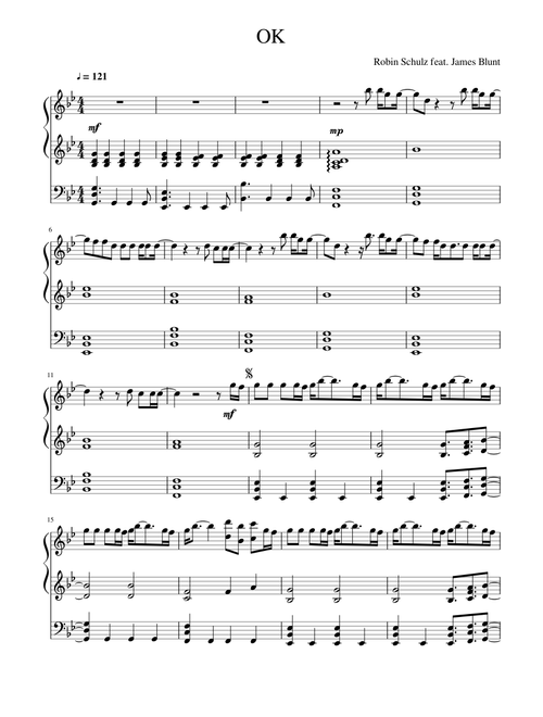 OK - Robin Schulz feat. James Blunt
