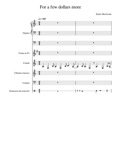 For a few dollars more – Ennio Morricone