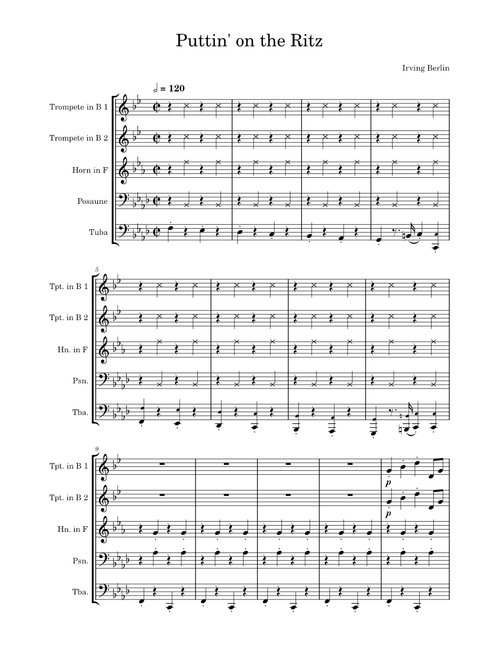Puttin on the ritz – Irving Berlin Puttin' on the Ritz