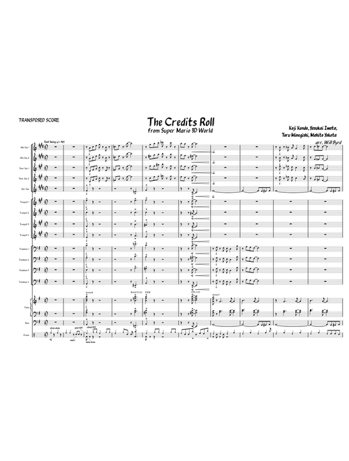 Super Mario 3D World - The Credits Roll (Jazz Big Band Arrangement)