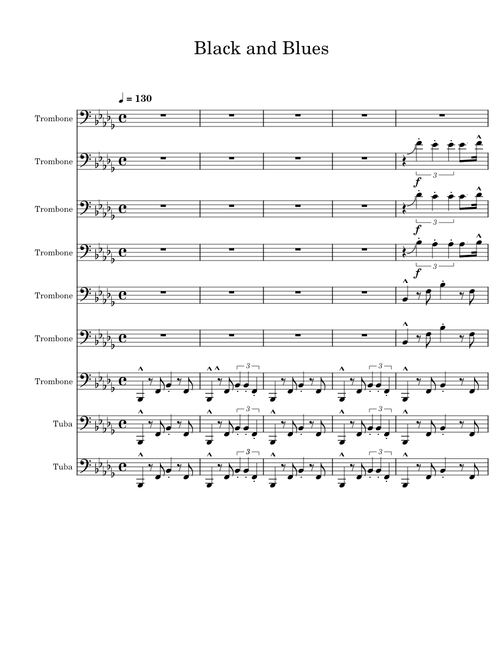 Black and Blues (for marching brass)
