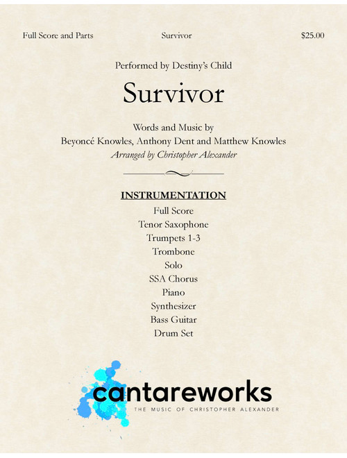 Survivor (Arr. Christopher Alexander) - Destiny's Child (Large Ensemble)