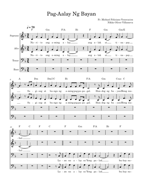 Pag-aalay ng Bayan – Fr Michael Feliciano Veneracion