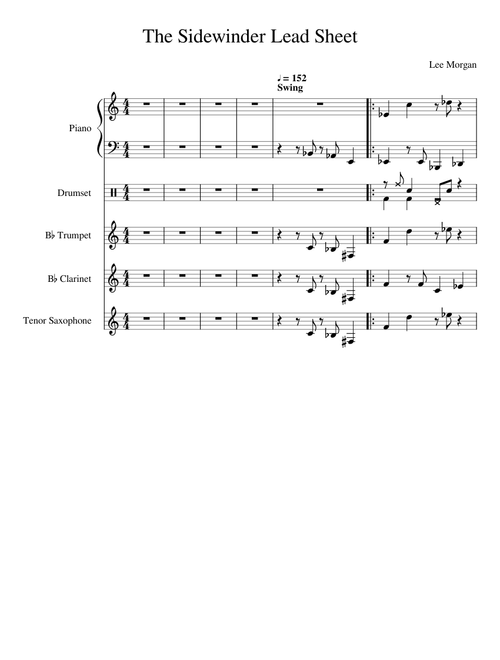The Sidewinder Lead Sheet