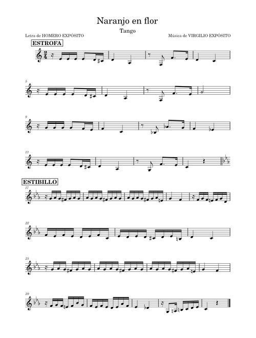 Naranjo en flor – Virgilio Expósito Naranjo en flor (TANGO) – Virgilio Expósito