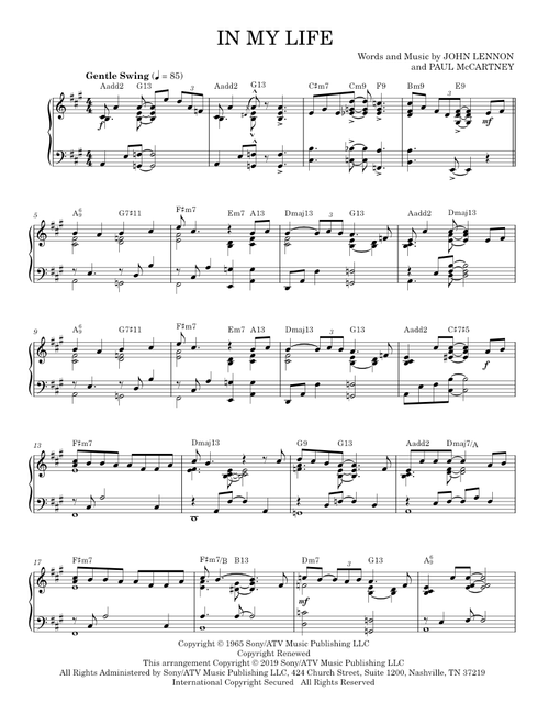In my life - The Beatles (Piano Solo)