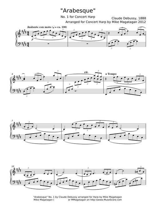 Arabesque No.1 - Claude Debussy