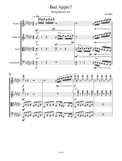 Bad Apple!! String Quartet ver.