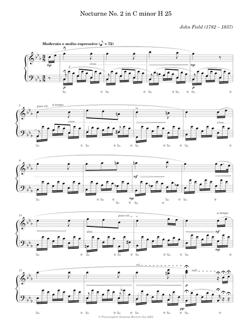 Nocturne No. 2 in C minor H 25 — John Field