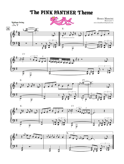 The Pink Panther Theme – Henry Mancini The Pink Panther2