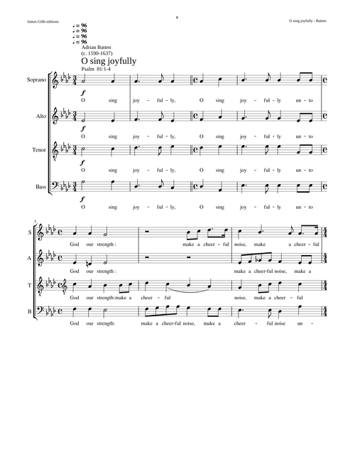 O sing joyfully - Adrian Batten