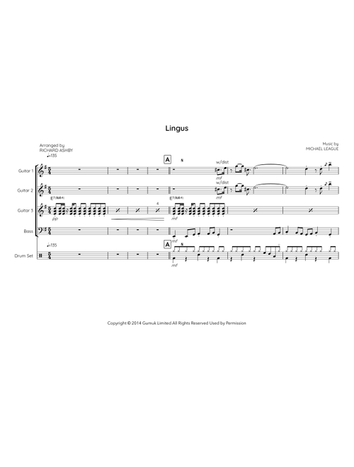 Lingus (Arr. Richard Ashby) - Snarky Puppy (Guitar Ensemble)