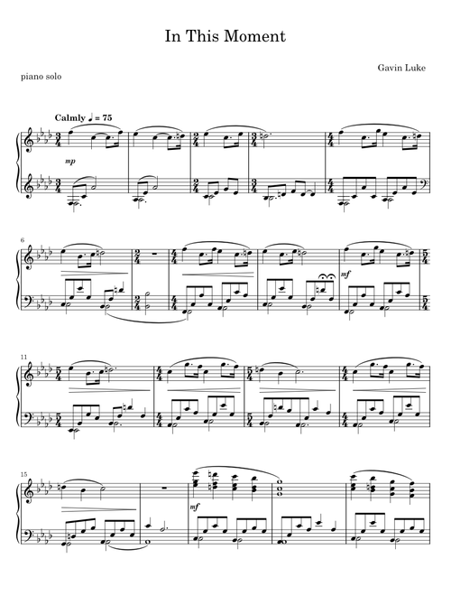 In this Moment - Gavin Luke