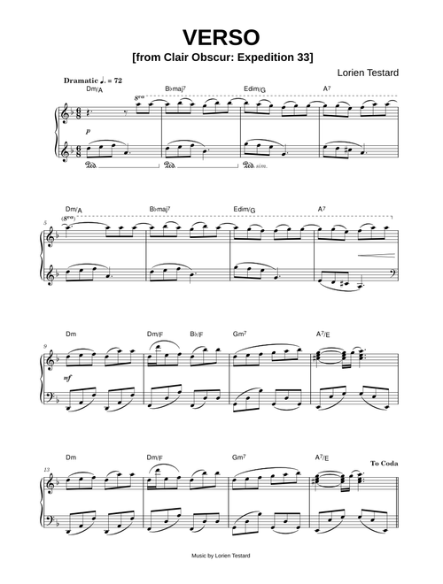 Verso [from Clair Obscur: Expedition 33] - Lorien Testard (Piano)