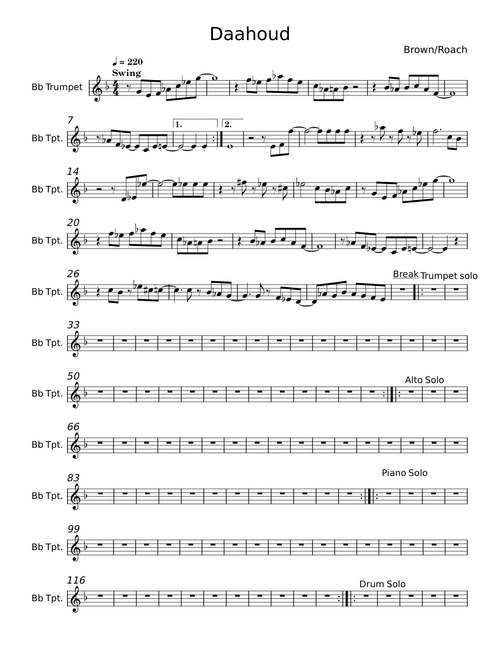 Daahoud - Clifford Brown