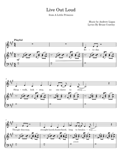 Live Out Loud - Andrew Lippa