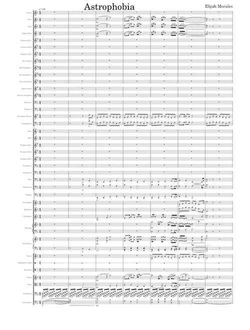 Astrophobia sheet music arranged by HARI88